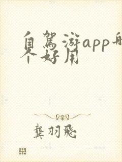 自驾游app哪个好用 自驾游app哪个好用