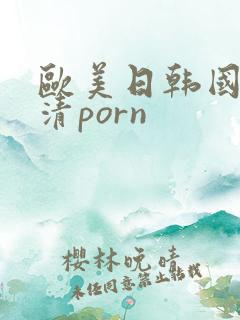 欧美日韩国产高清porn