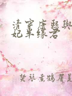 清穿康熙与太子妃半缘君