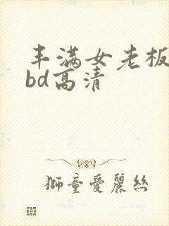 丰满女老板大胸bd高清