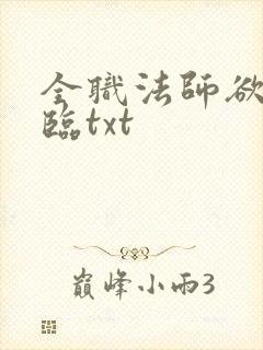 全职法师欲魔降临txt