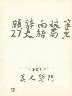 顾辞向婉宁番外27大结局免费阅读