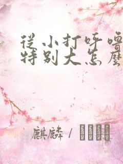 从小打呼噜声音特别大怎么治疗