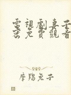 电视剧妻子的秘密免费观看全集