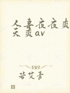 人妻夜夜爽天天天爽av