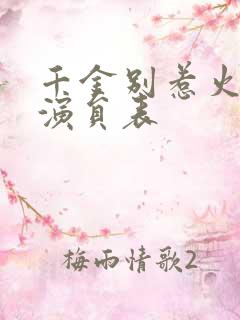 千金别惹火短剧演员表 千金别惹火短剧演员表
