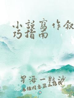 小说写作叙事技巧指南