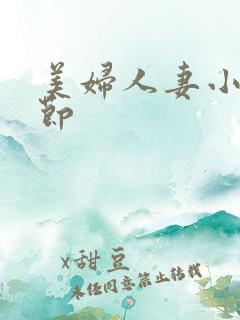 美妇人妻小说章节