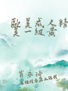 欧美成人精品欧美一级黄