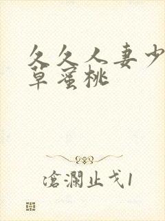 久久人妻少妇嫩草蜜桃