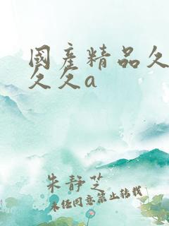 国产精品久久久久久a