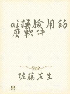 ai换脸用的什么软件