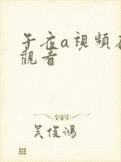 午夜a视频在线观看 午夜a视频在线观看