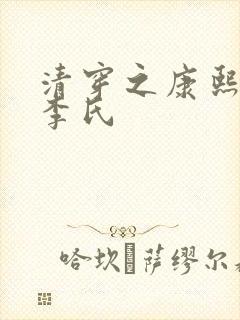 清穿之康熙安嫔李氏