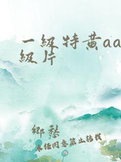 一级特黄aaa级片