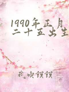 1990年正月二十五出生五行属什么