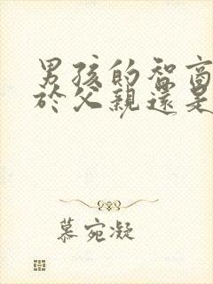 男孩的智商取决于父亲还是母亲