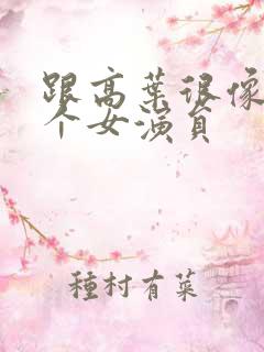 跟高叶很像的一个女演员