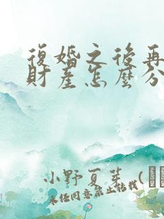复婚之后再离婚财产怎么分割