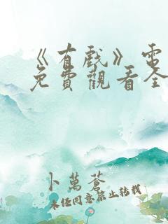 《有戏》电视剧免费观看全集