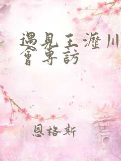 遇见王沥川见面会专访
