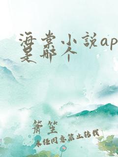 海棠小说app是哪个