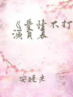《爱情不打烊》演员表