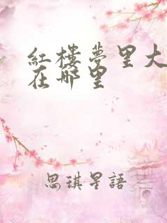 红楼梦里大观园在哪里