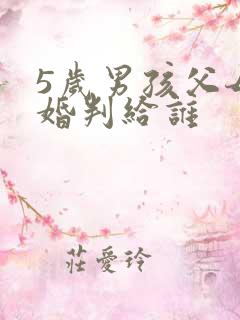 5岁男孩父母离婚判给谁