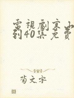 电视剧寒山令1到40集免费观看