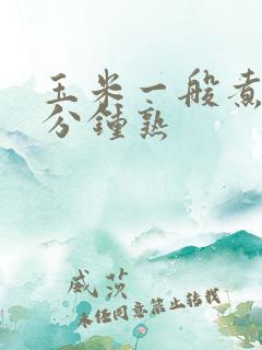 玉米一般煮多少分钟熟