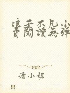 浪子不凡小说免费阅读无弹窗