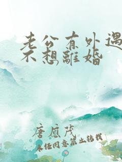 老公有外遇了我不想离婚