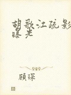 胡歌江疏影恋情曝光
