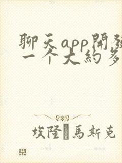 聊天app开发一个大约多少钱