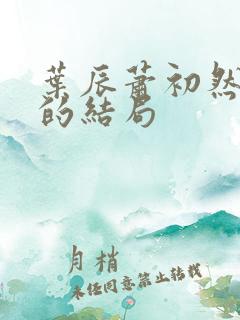 叶辰萧初然最后的结局