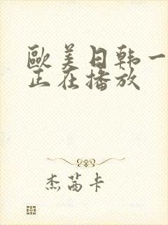欧美日韩一级片正在播放