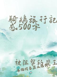 骑鹅旅行记读后感500字