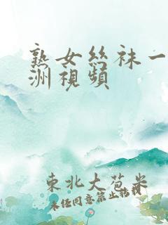 熟女丝袜一区亚洲视频