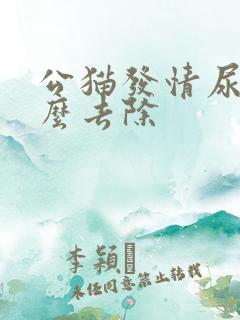 公猫发情尿味怎么去除