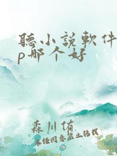听小说软件app哪个好