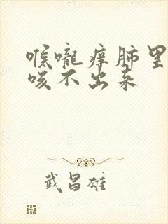 喉咙痒肺里有痰咳不出来