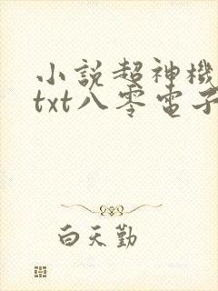 小说超神机械师txt八零电子书