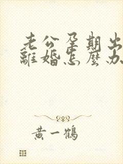 老公孕期出轨要离婚怎么办我不想离