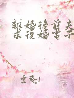 离婚后前夫哭着求复婚电子书阅读