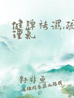 健脾祛湿,疏肝理气