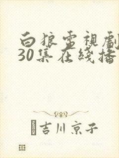 白狼电视剧全集30集在线播放