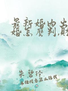 最新婚内出轨离婚怎么判,财产怎么分