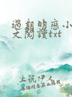 过期明恋小说全文阅读txt