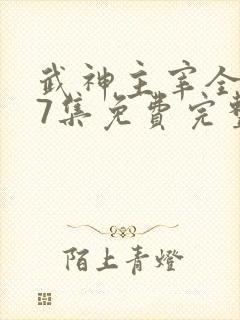 武神主宰全集27集免费完整版